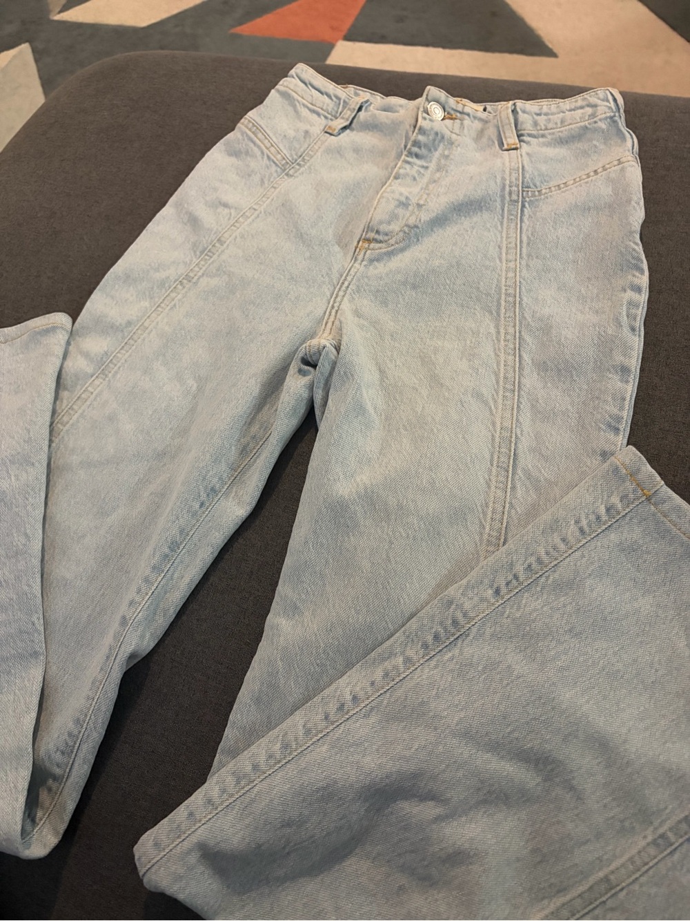 We The Free Light Wash High-Rise Wide Leg Jeans - Picture 2 of 4